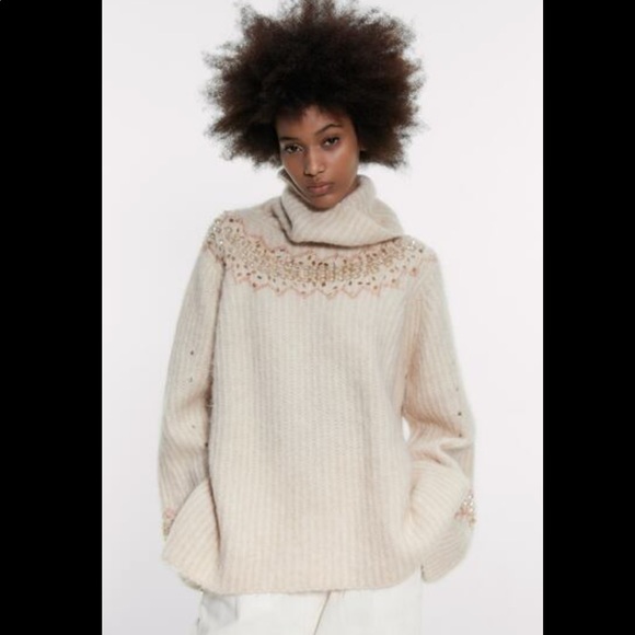 zara high neck sweater